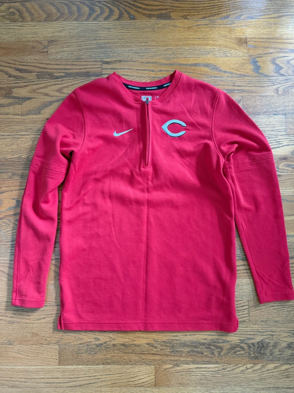 Nike Cincinnati Reds Red Quarter-Zip Pullover